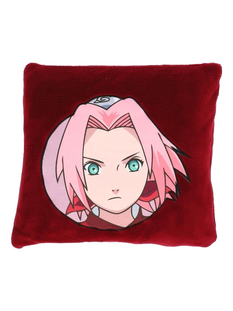 Coussin Plaid 2 en 1 Naruto Shippuden Sakura 140x100 cm   100% Polyester   Rouge
