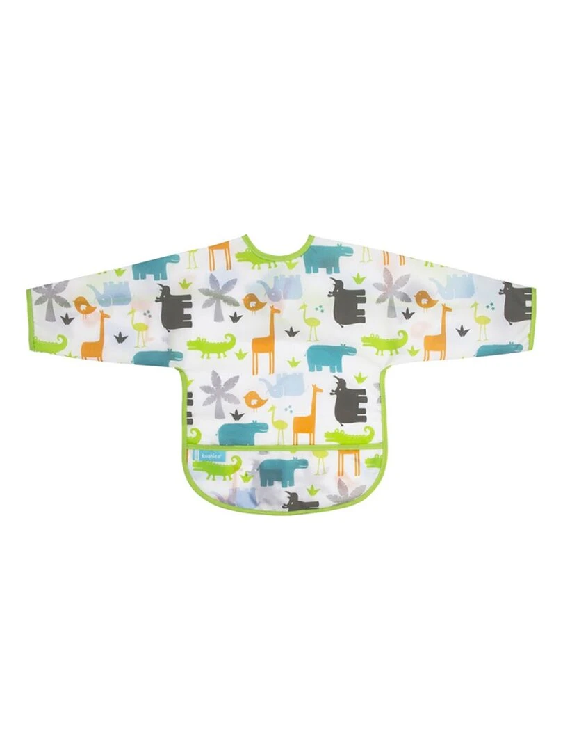 Bavoir Manches longues 12 24 mois White Jungle Multicolore