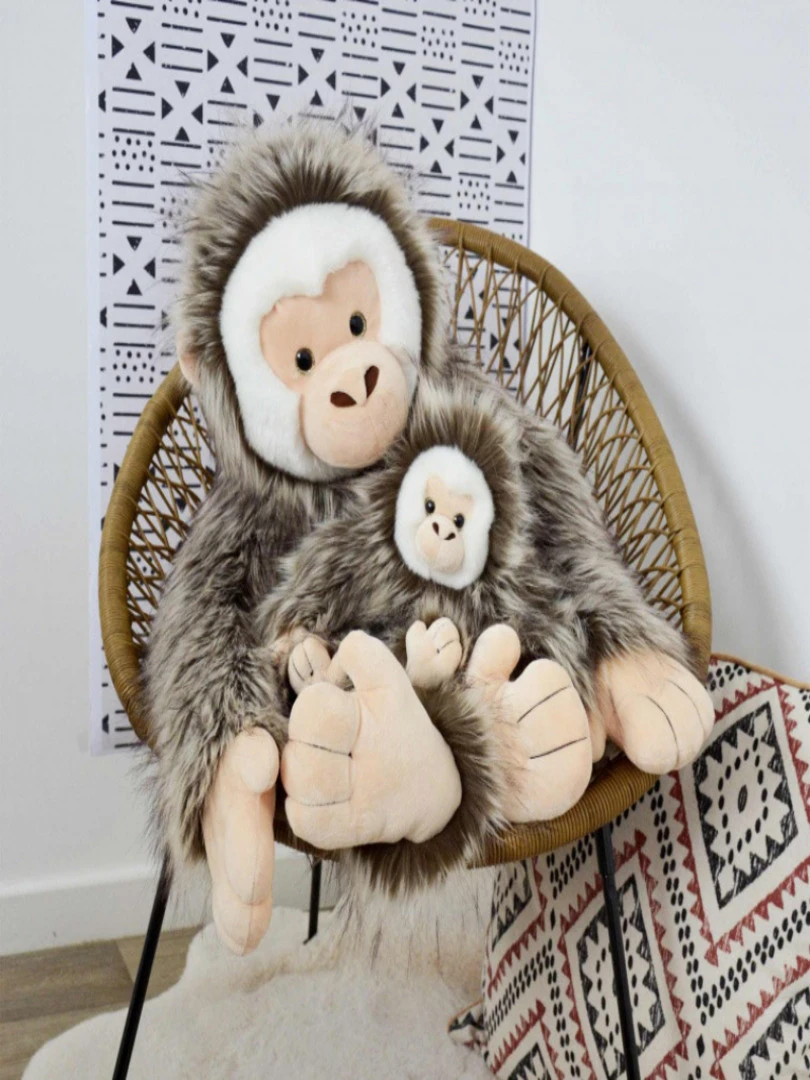 Coffret Peluche Capucin Le Singe (30 Cm)   Marron