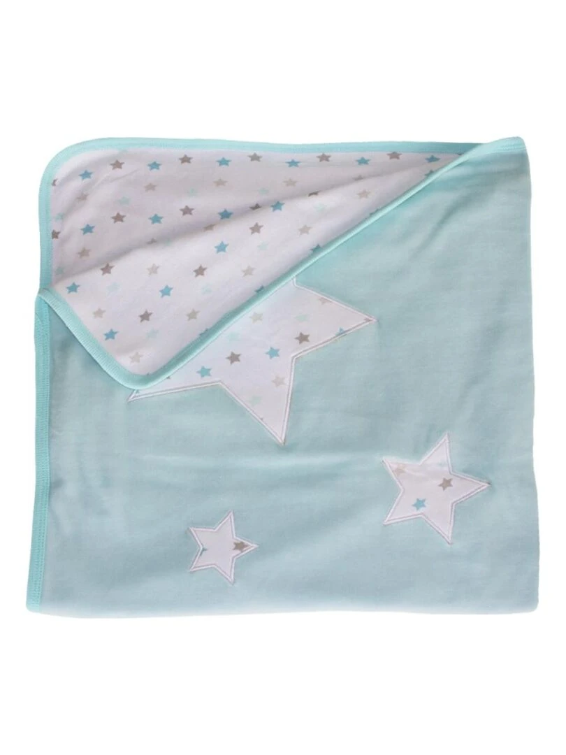 Petite couverture bleu 80x80 cm pour prématuré Bleu ciel