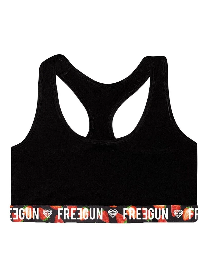 Lot de 2 Brassières fille Best Of Anniversary Fruts Freegun   Noir