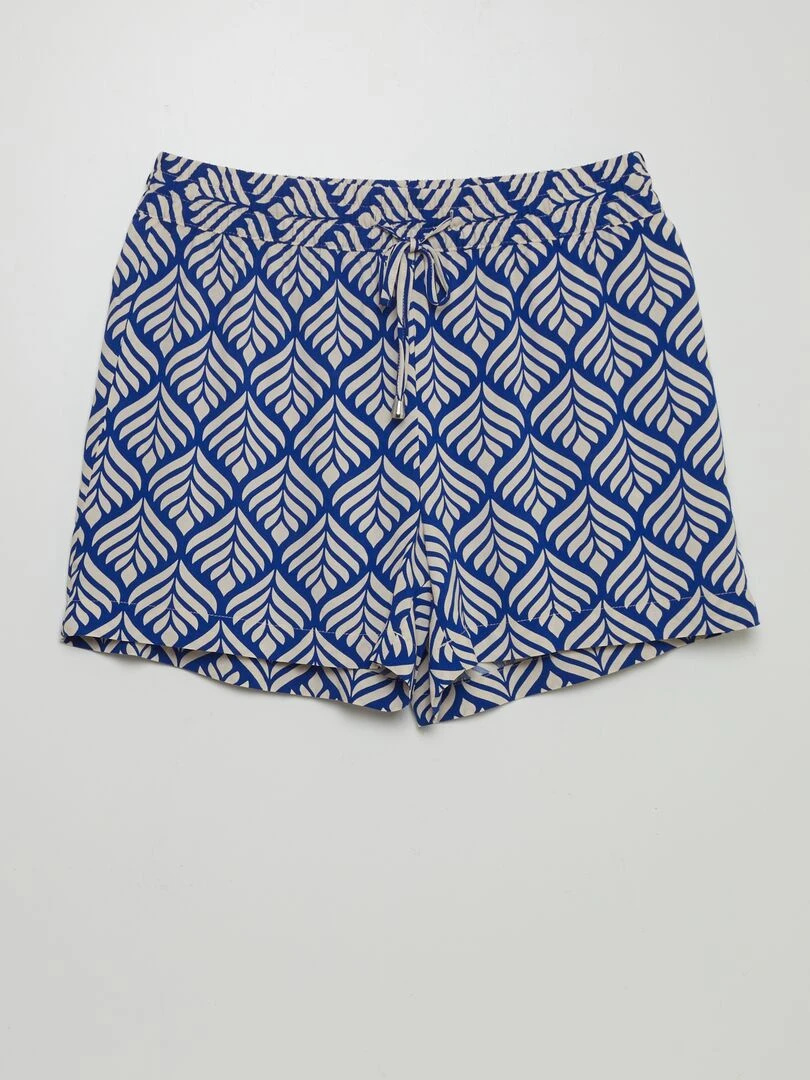 Short fluide 'JDY' Bleu