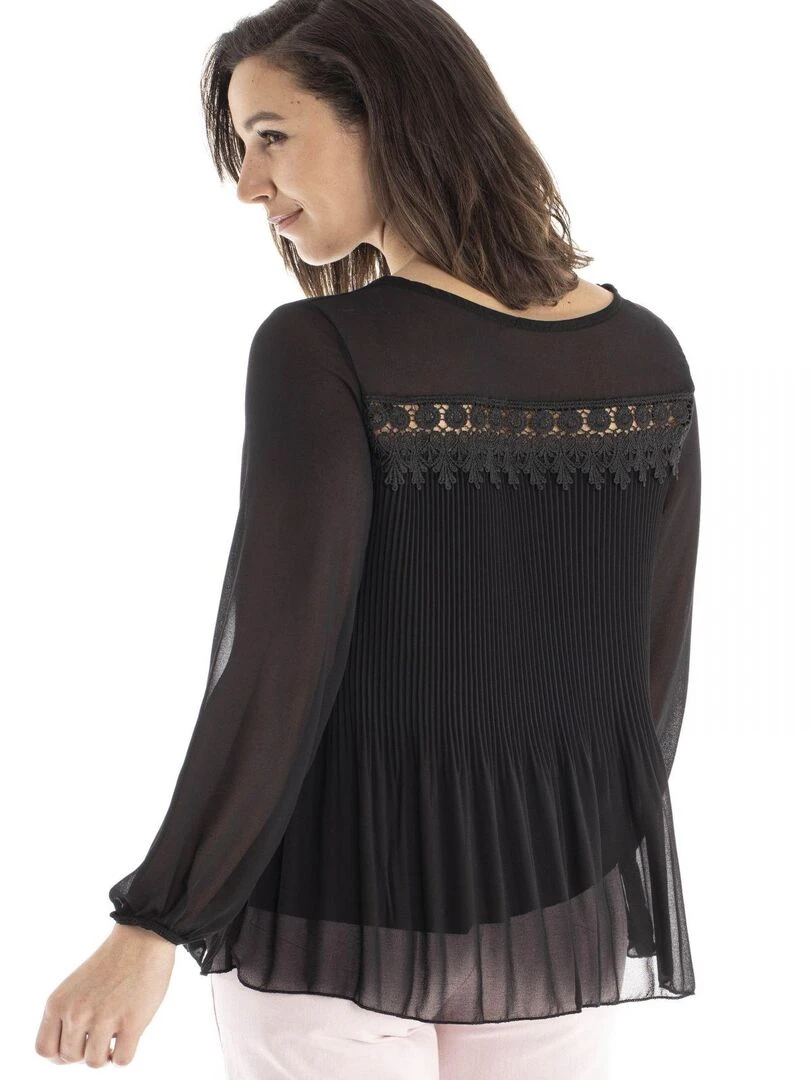 Chemisier rond CHEAN   Gérard Pasquier   Noir Noir