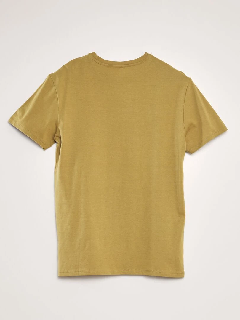 T shirt imprimé à col rond   VERT