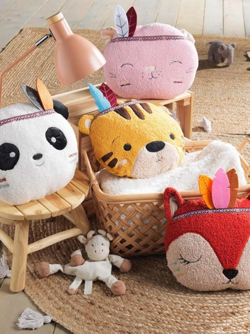 Coussin 30x30 cm Fantaisie Anatole   Rouge