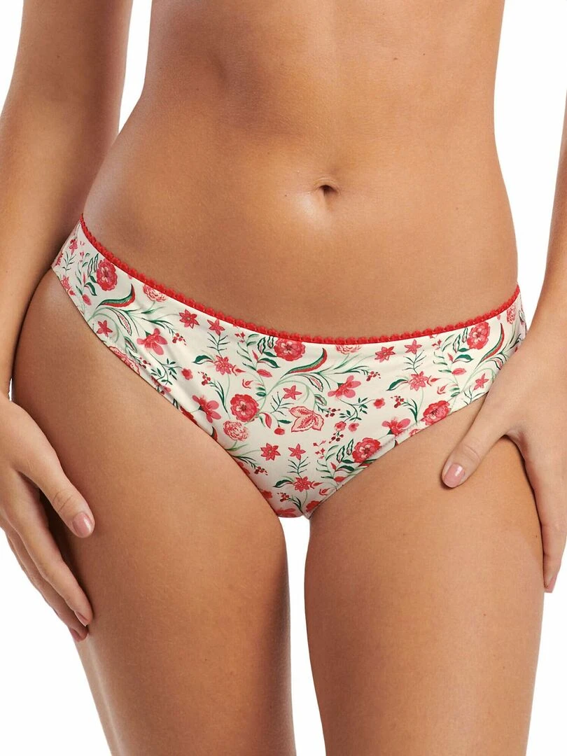 Bas maillot slip de bain Java Ecru