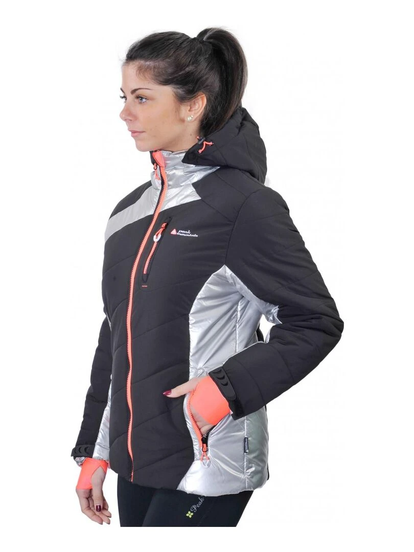 Doudoune de ski femme ACILVER   PEAK MOUNTAIN   Noir Argenté