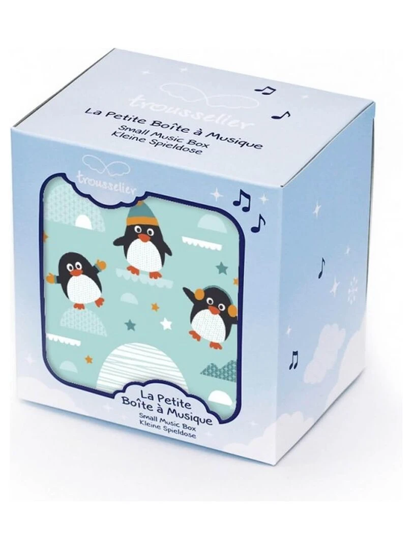 Boîte à bijoux musicale phosphorescente pingouin   N/A