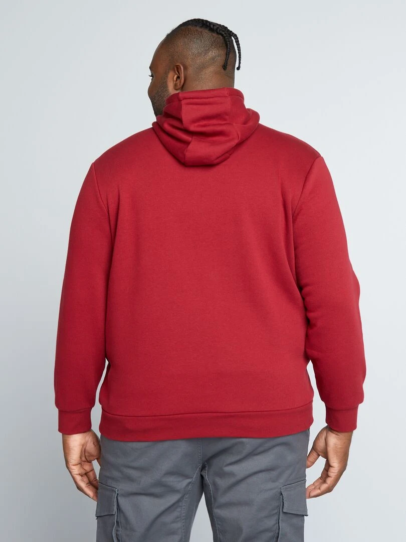 Sweat à capuche   Rouge