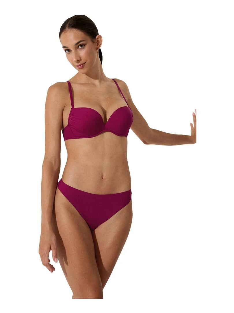 Bas maillot brésilien de bain taille basse Palma   Violet