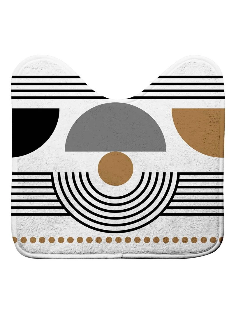 Tapis contour de WC Memphis Marron