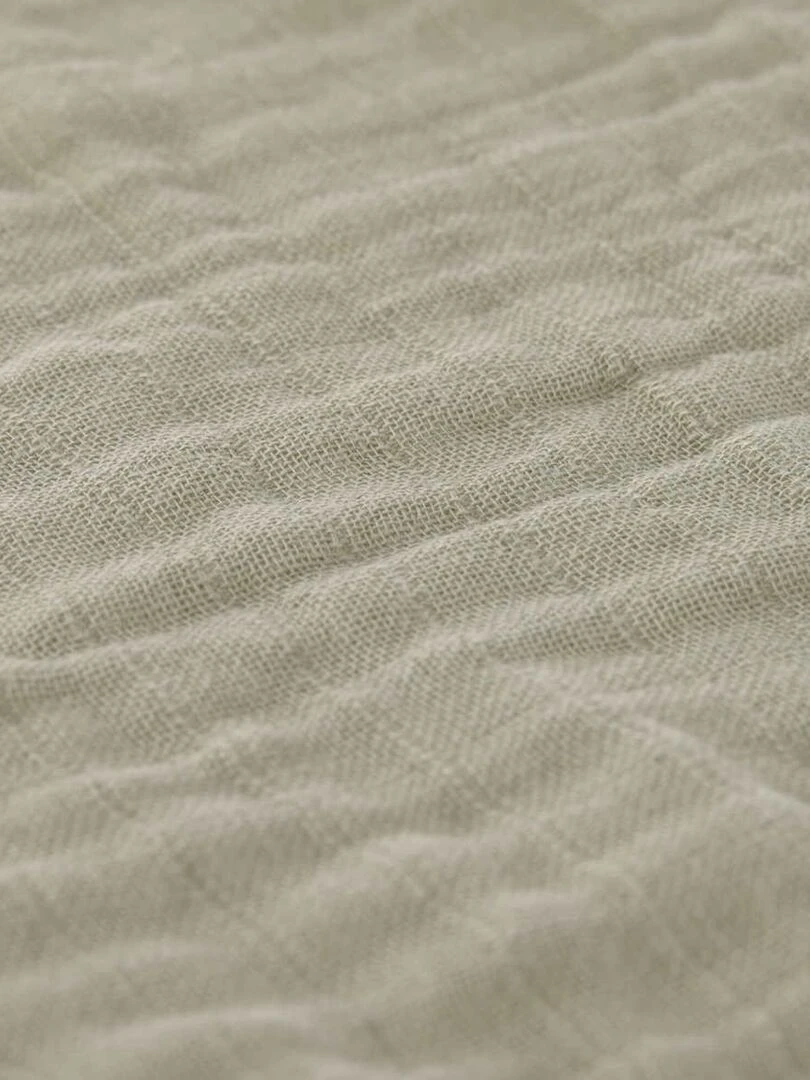 Lot de 3 langes en mousseline Olive   Blanc Vert Noir