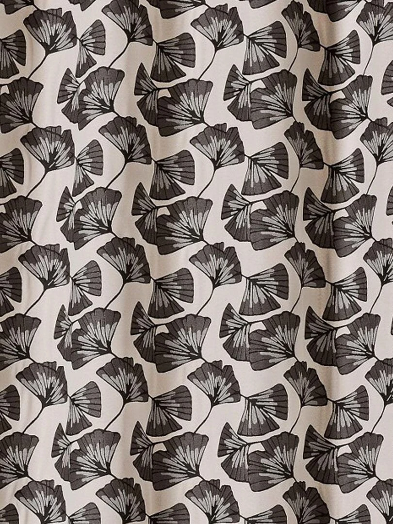 Rideau jacquard Biloba   Gris clair