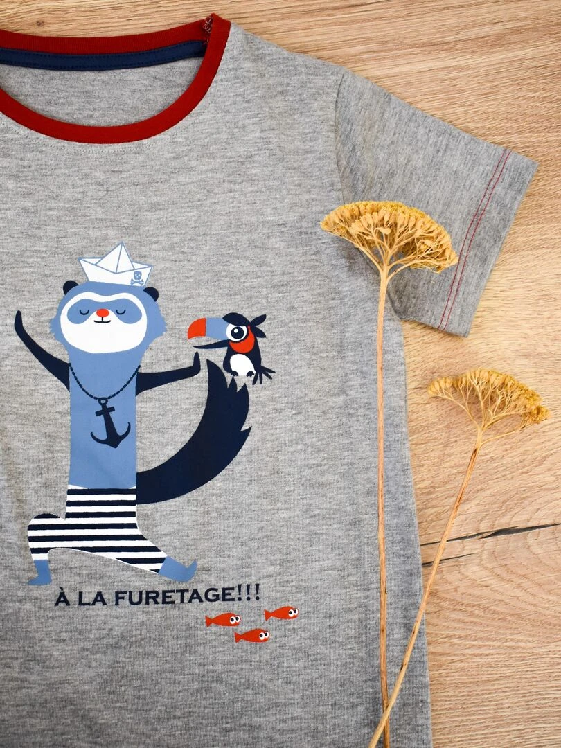 Pyjama Jersey 'moussaillon''doo&bo' Gris