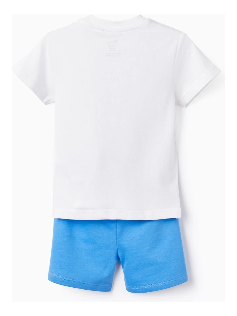 T shirt + Short pour Bébé Garçon 'Baleine Bleue' AUSTRALIAN SURFING Blanc