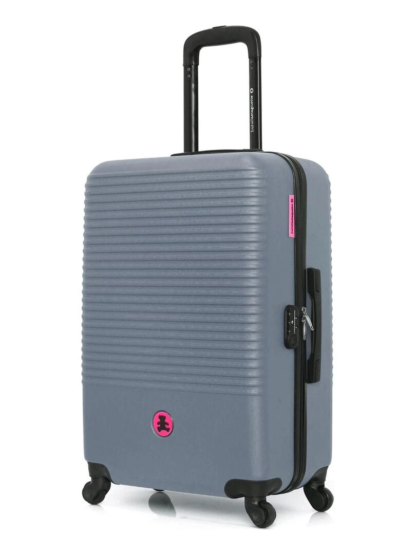LULU CASTAGNETTE VALISE GRAND FORMAT RIGIDE 75CM BAND A Gris foncé
