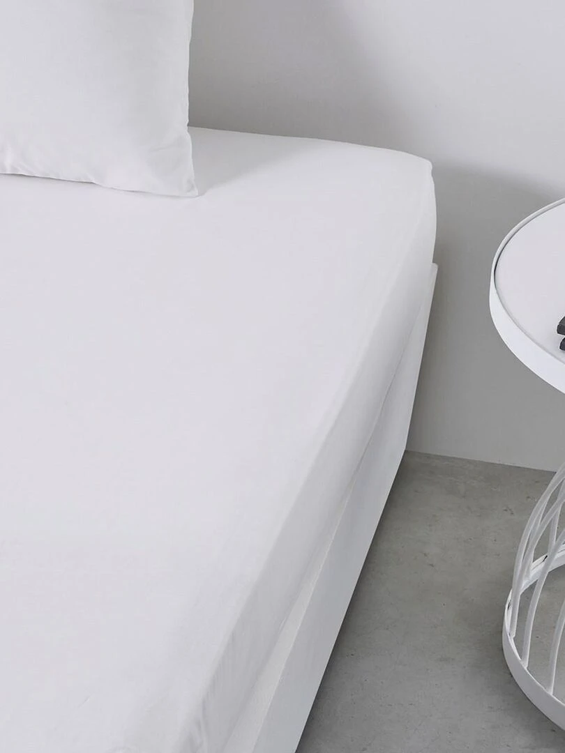 Drap housse 'ORGANIC' 'TODAY' Blanc