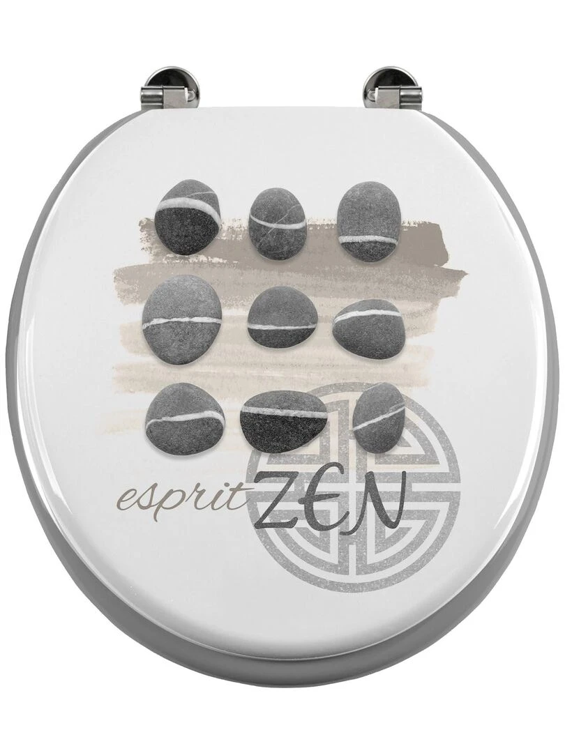Abattant WC 37.5 x 46 cm Zenitude Gris