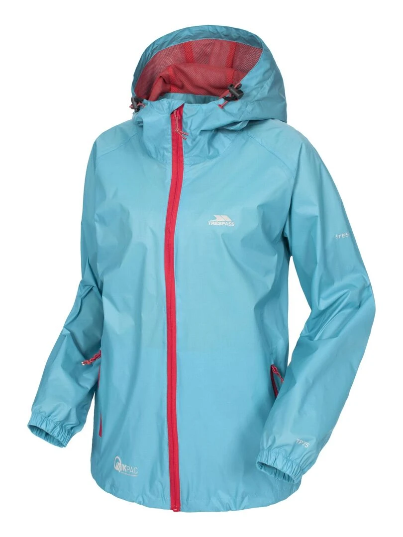 Trespass   Veste imperméable QIKPAC   Bleu clair