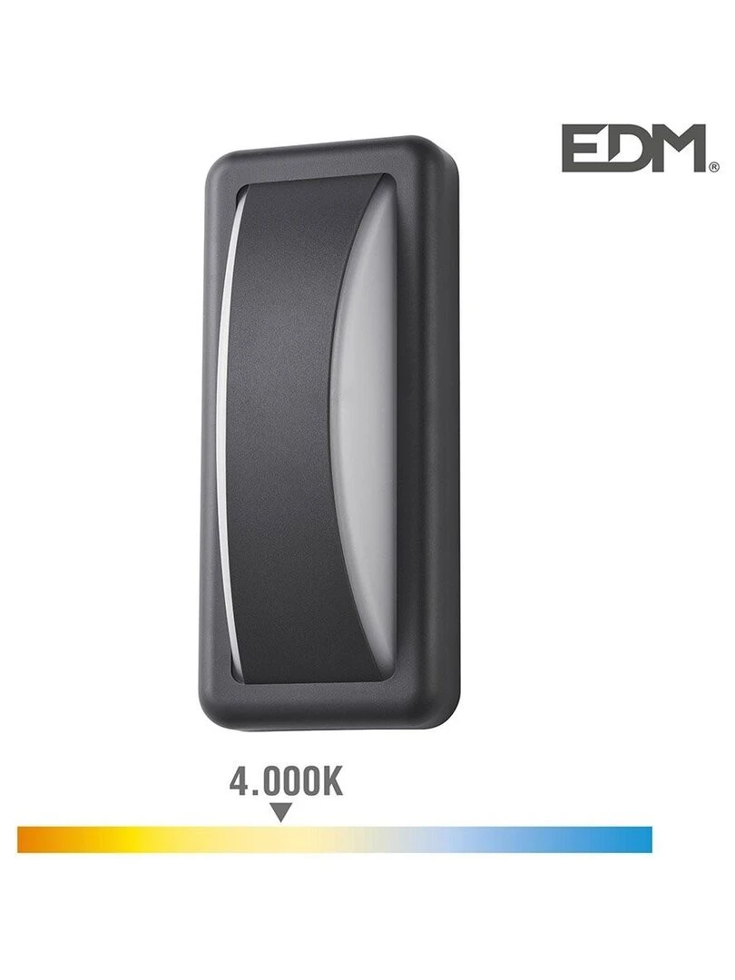 Applique surface LED horizontale Noir