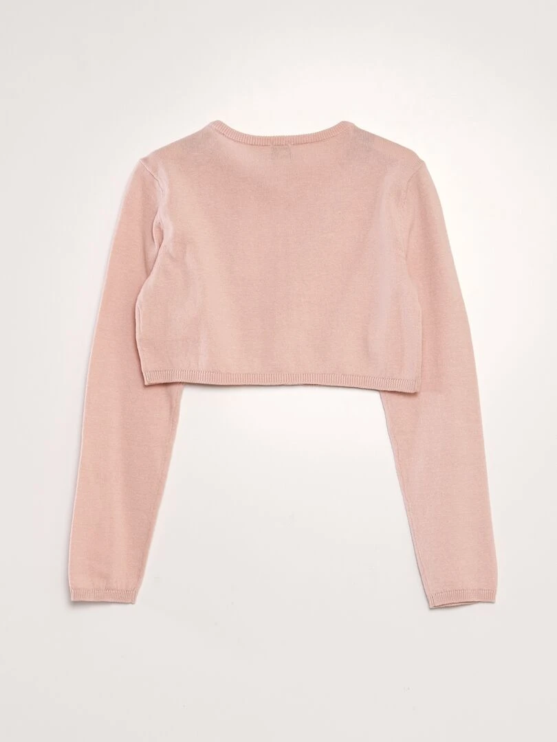 Gilet type boléro Rose