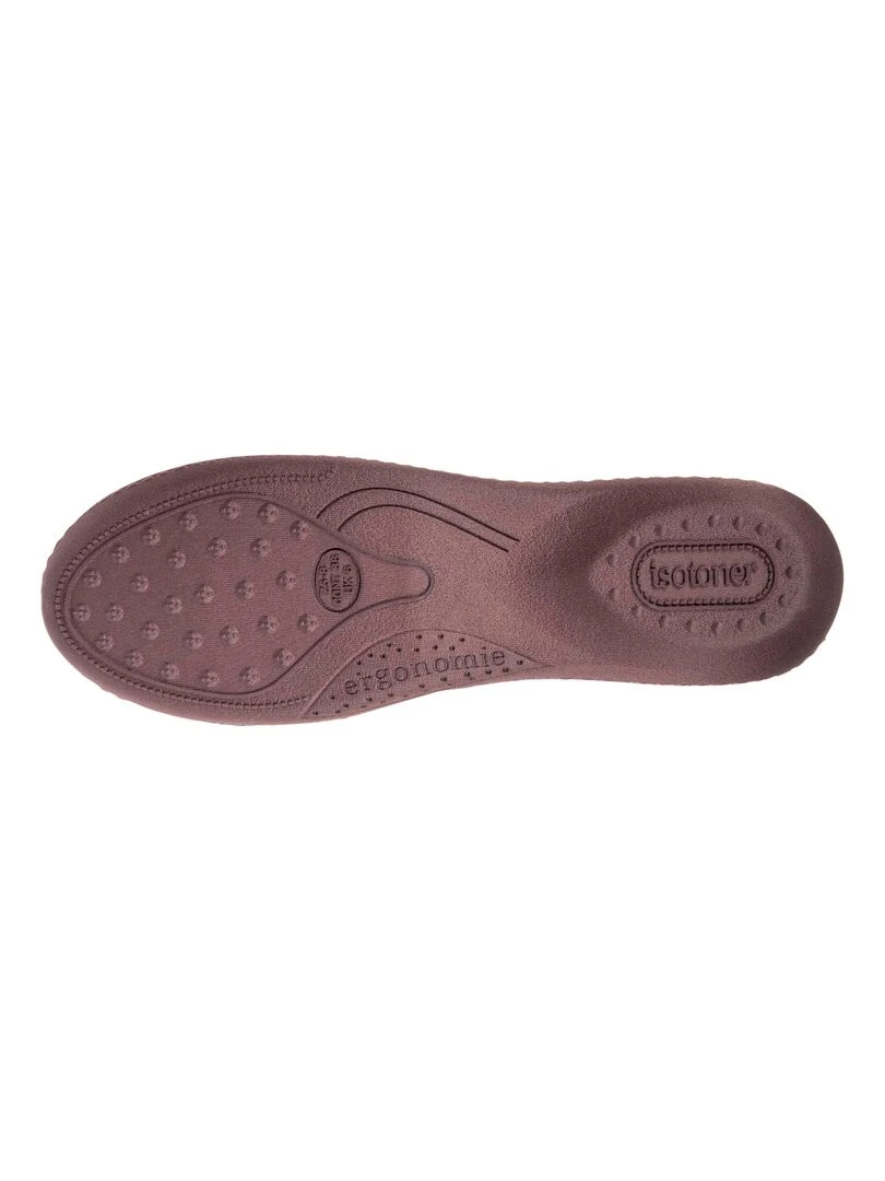 Chaussons ballerines talon Femme Taupe   Gris taupe