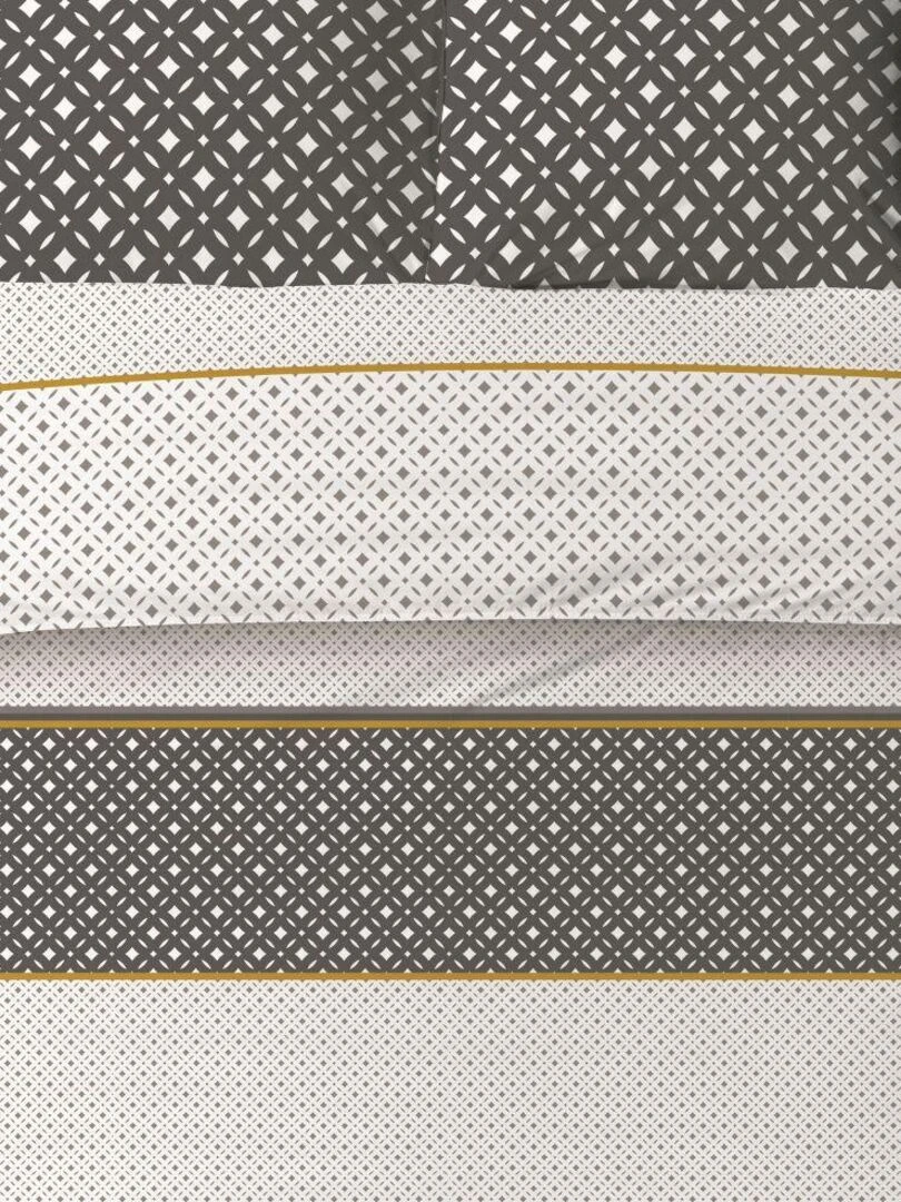 Housse de couette + taies d'oreiller  coton  Latio   Blanc