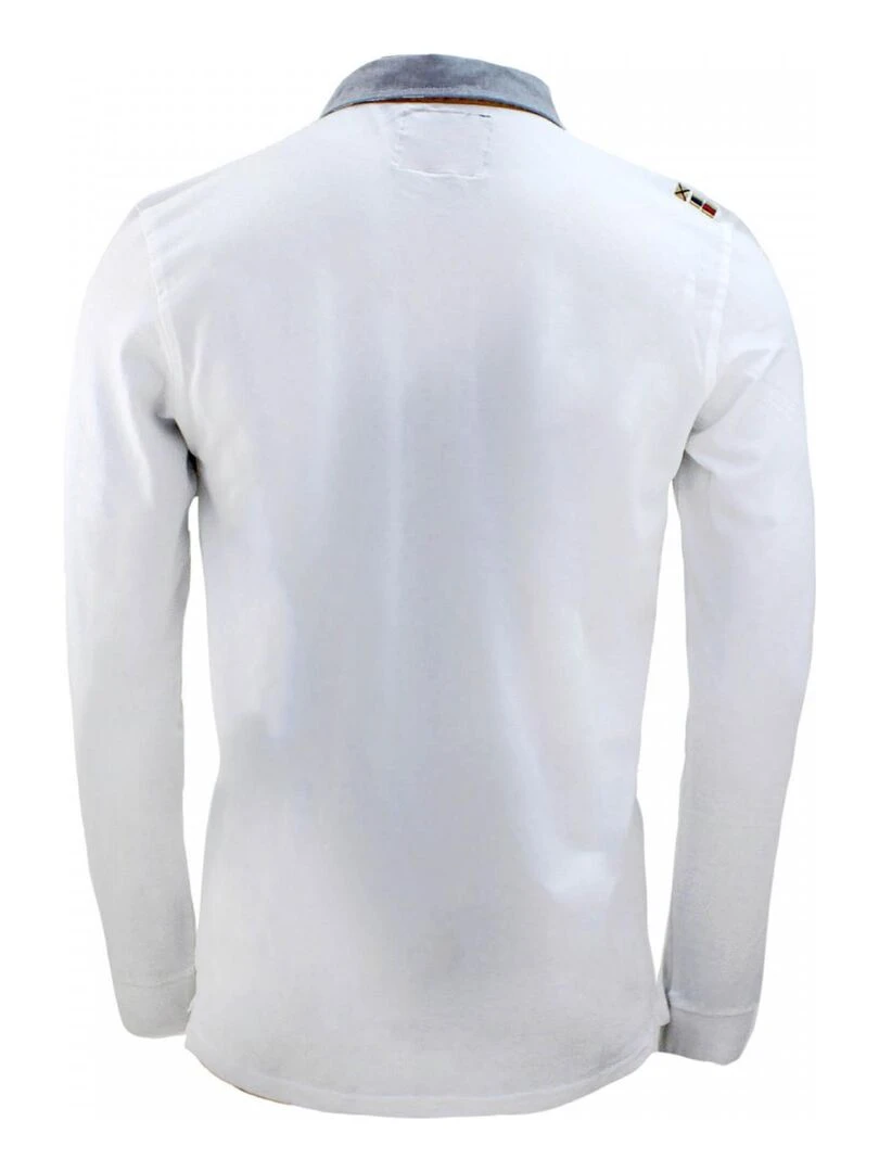 Polo manches longues homme CEDICE VENT DU CAP Blanc