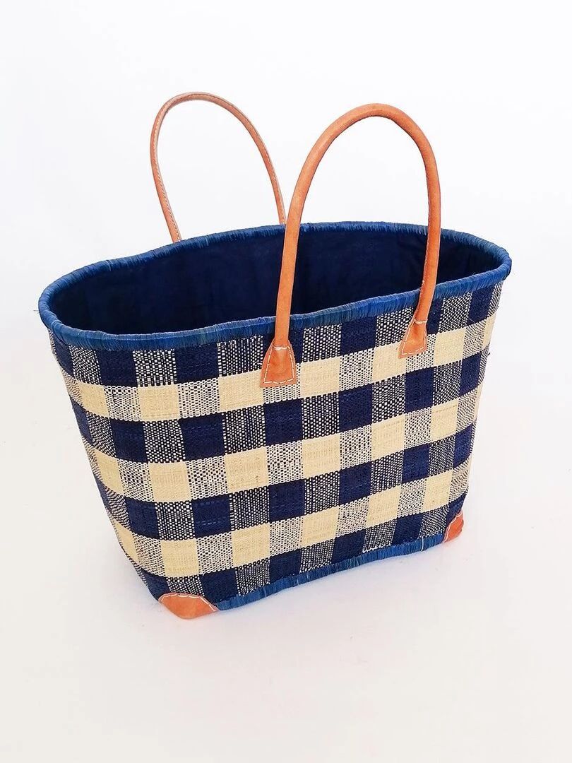 Panier Beloha MM Bleu marine avec pochon Bleu marine