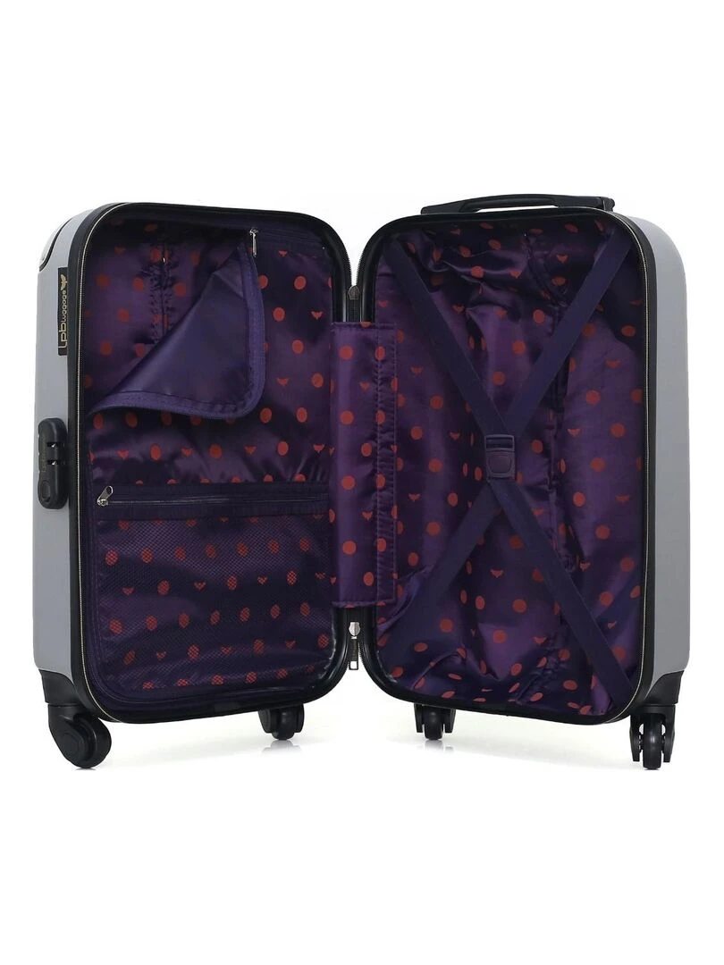 LPB LUGGAGE   VALISE CABINE ABS AMELIE E 4 ROUES 50 CM   Gris