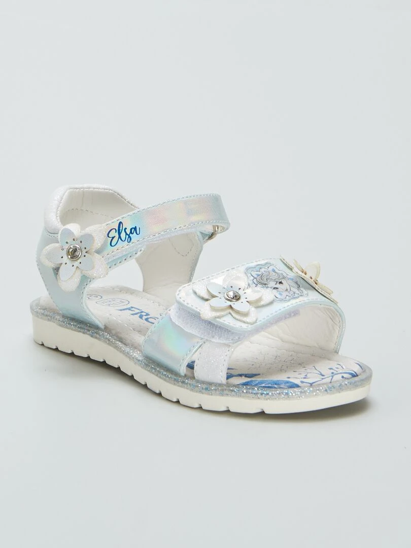 Sandales scratchées 'Reine des Neiges' blanc
