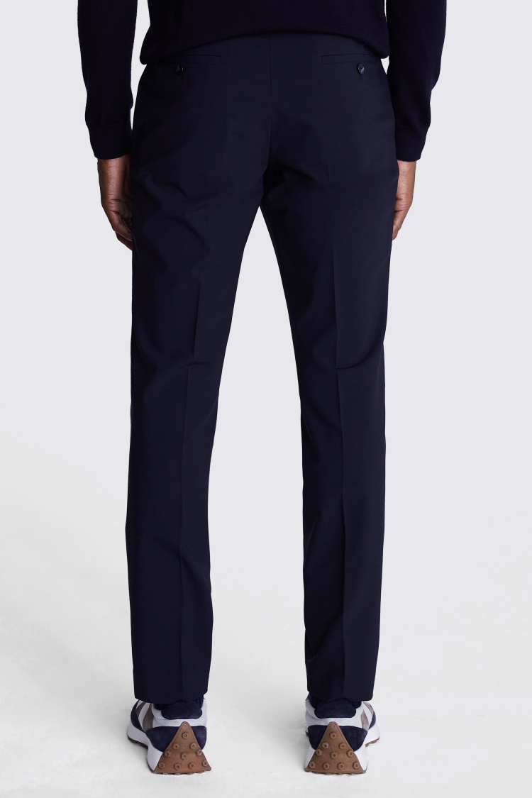 DKNY Slim Fit Navy Trousers Buy Online at Moss