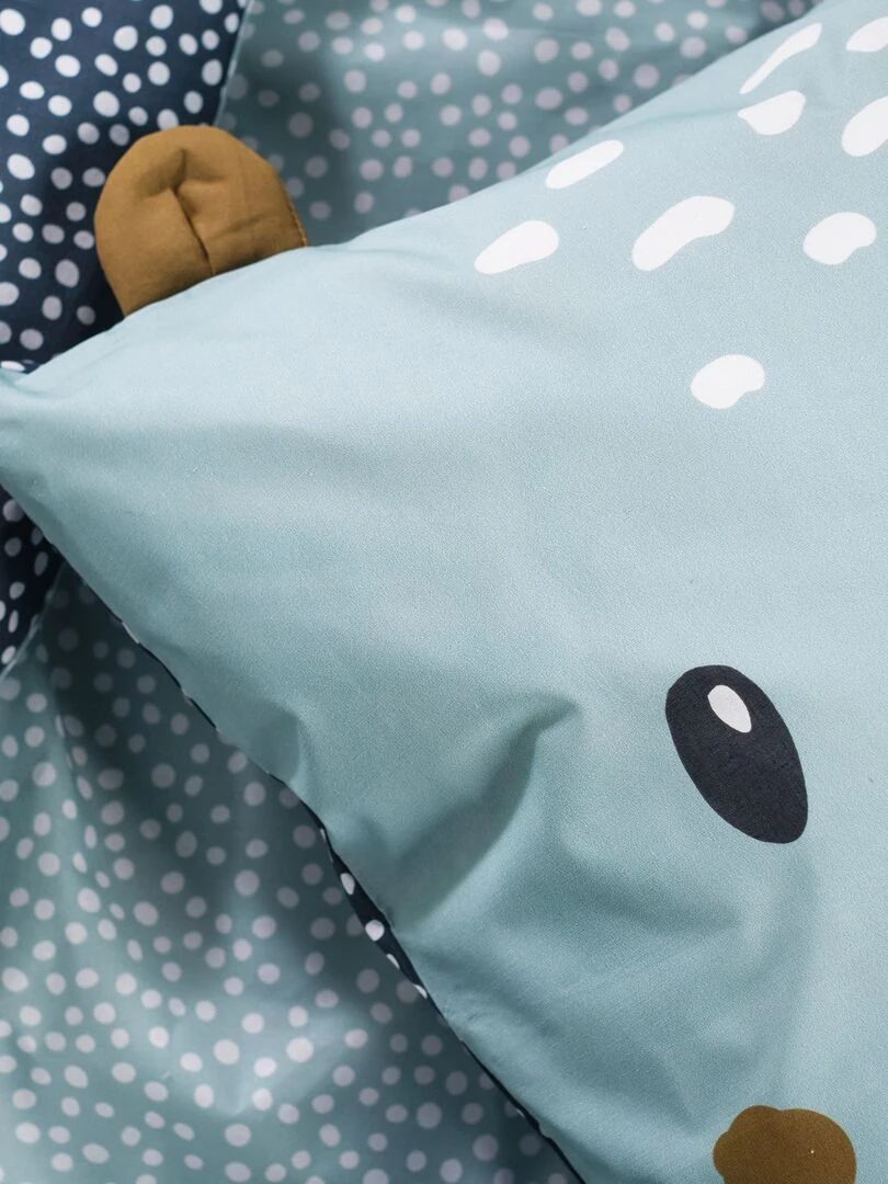 Parure de lit 'Hippopotame' 1 personne bleu