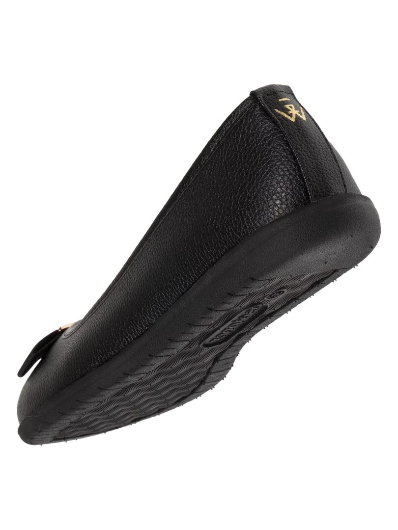 Ballerines Femme Nœud plat Noir   Noir