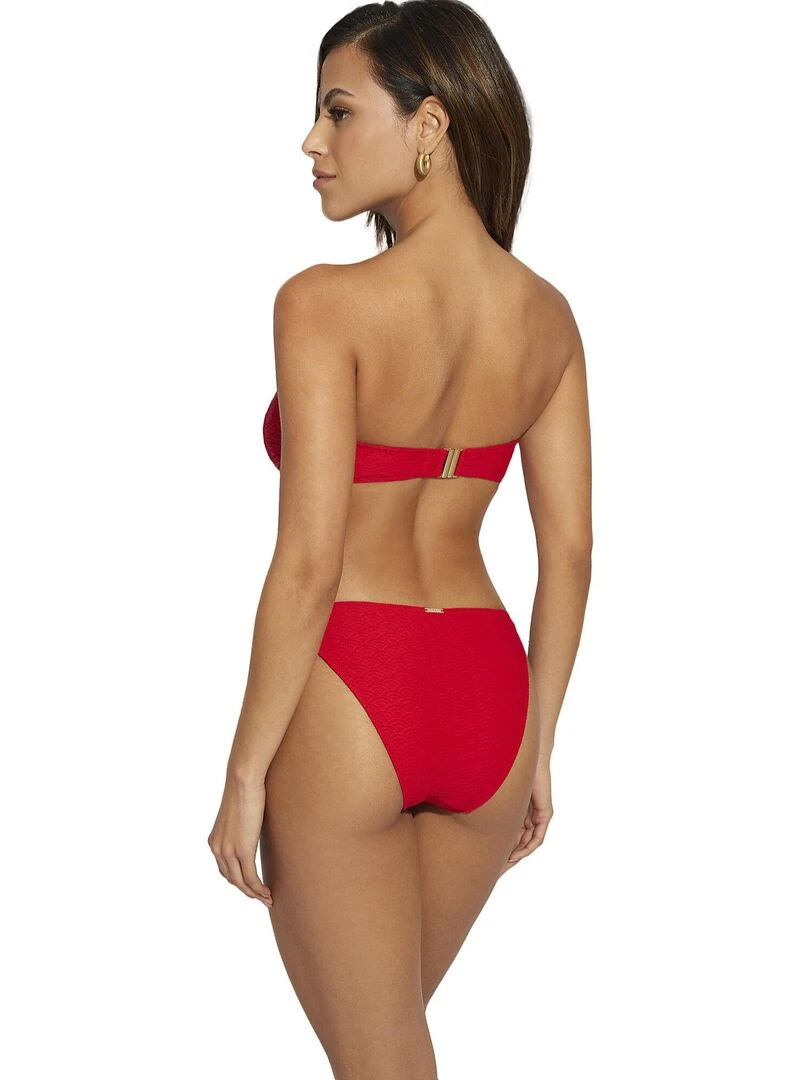 Haut maillot de bain bandeau non préformé Sicilia   Rouge