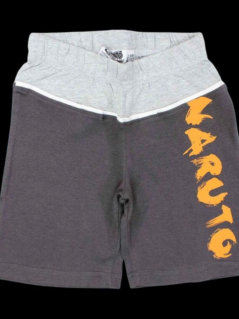 Disney   Ensemble ​​T shirt short garçon Imprimé Naruto   Gris