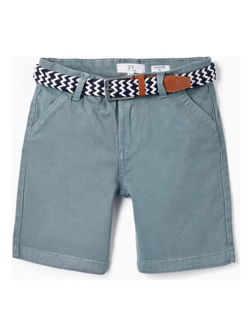 Shorts Midi avec Ceinture pour Garçon ATLANTIC COMPANY Bleu