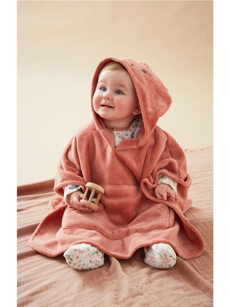 Poncho Tiga en Groloudoux® poudré Noukie's Rose
