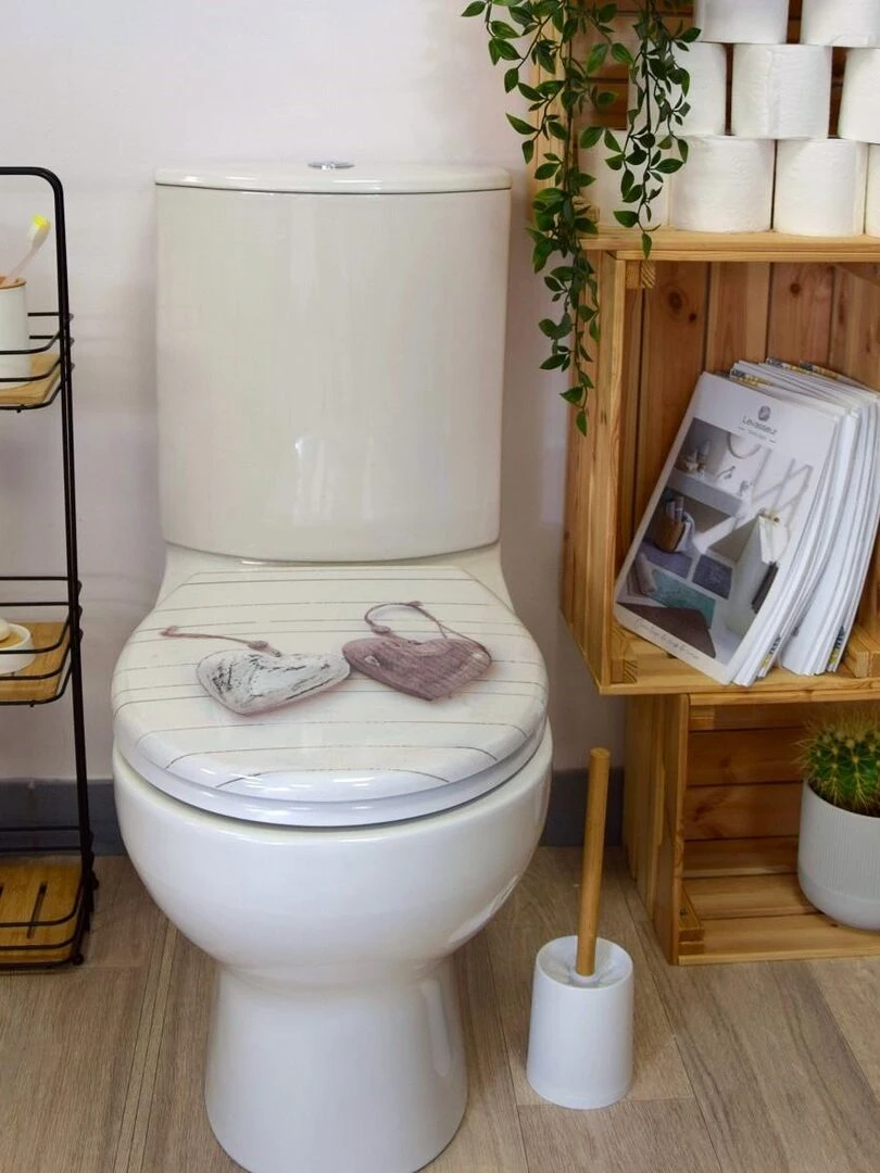 Guy Levasseur Abattant WC Plastique Thermodur Blanc coeur 44cm Blanc