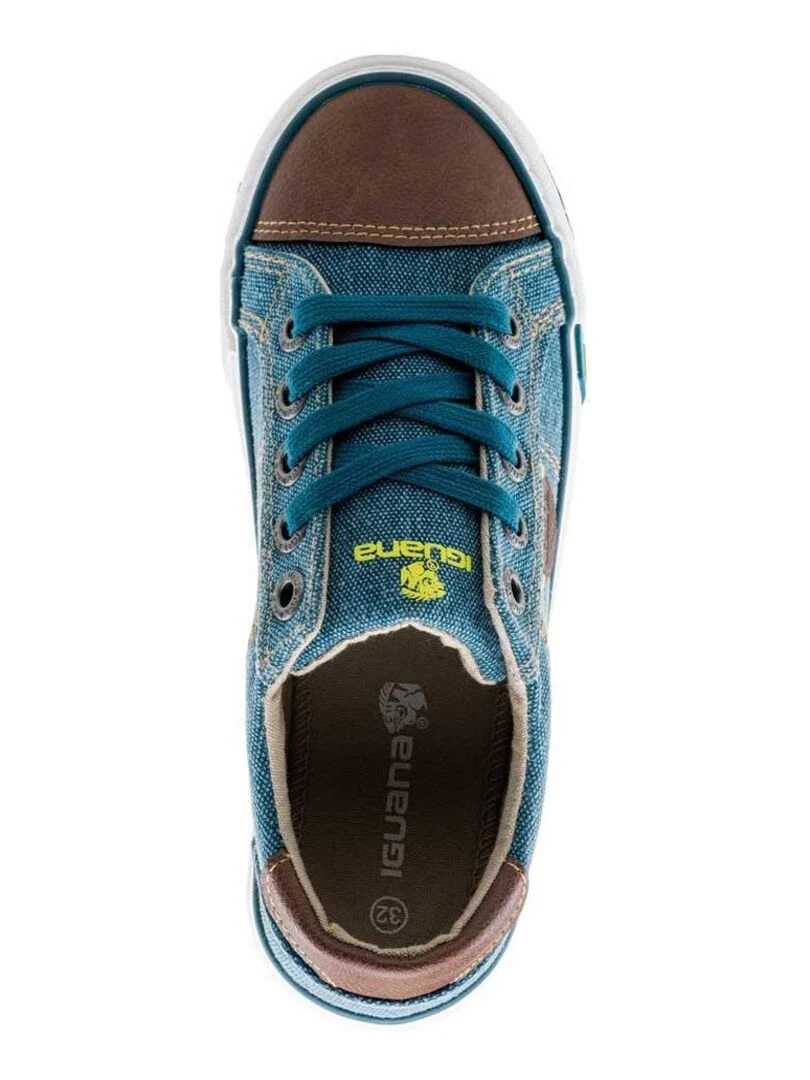 Iguana   Chaussures décontractées LUGAN   Bleu Beige