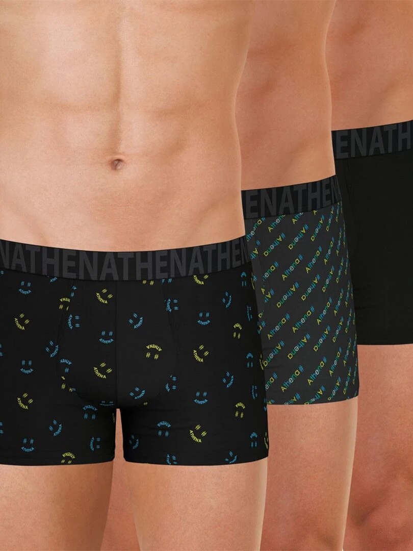 Lot de 3 boxers homme Easy Fun Kaki