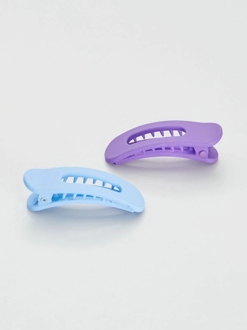 Lot de 2 pinces à cheveux   Bleu