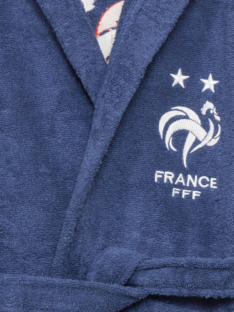 Peignoir avec capuche 'FFF' bleu