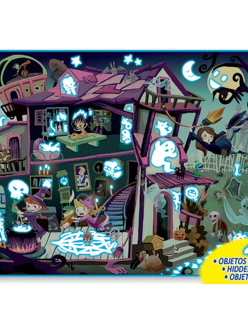 Puzzle 100 pièces : Mysterious Puzzle Junior : Maison Hantée   N/A