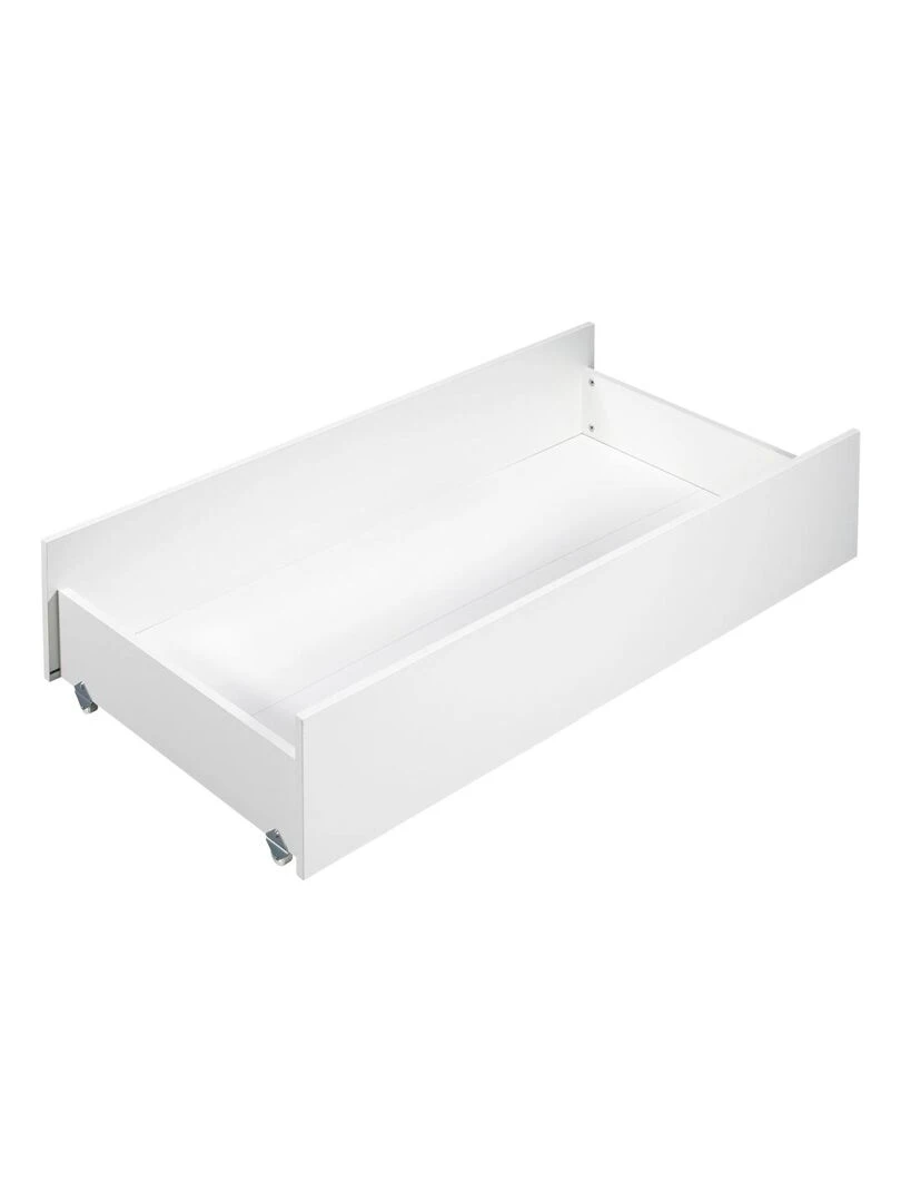 Tiroir de lit combiné évolutif blanc sur roulettes BABYPRICE Blanc