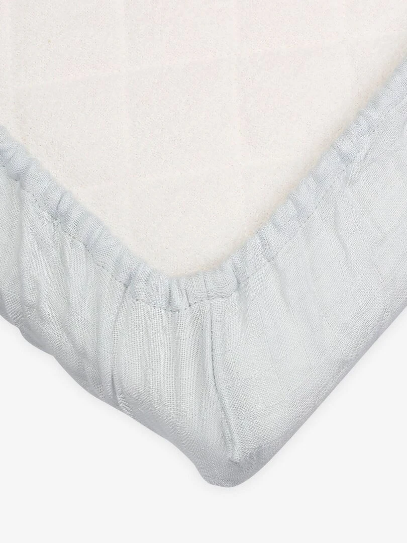 Housse de matelas à langer bébé Kinousses Bleu