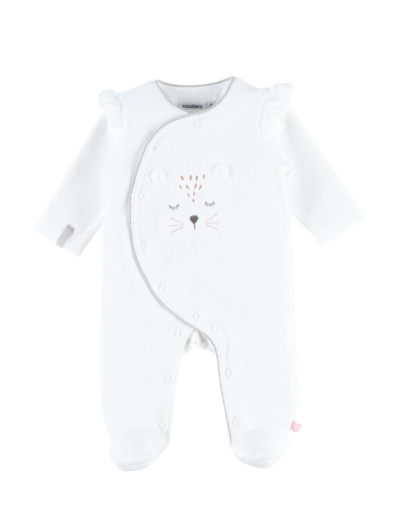 Pyjama 1 pièce Kendi En Velours    Noir Blanc