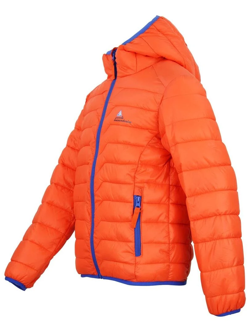 Doudoune fine garçon ECALISEO   PEAK MOUNTAIN   Orange