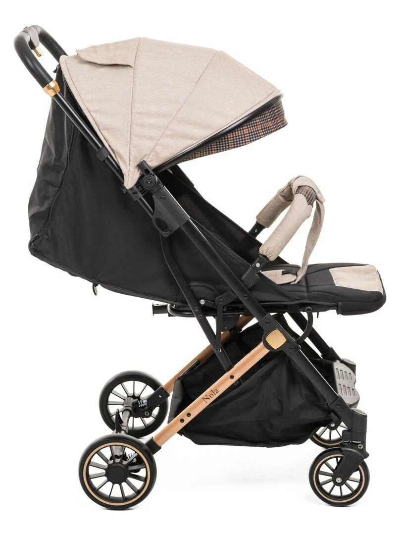Bebelissimo   Poussette bébé Citadine Ultra Compacte   De 0 à 36 mois   Nola   beige   Beige