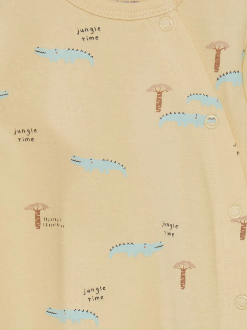 Lot de pyjama dors bien imprimée   2 pièces   Beige